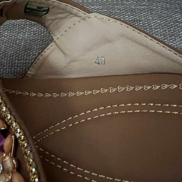 NWOT. Beaded sandals. - Picture 6 of 11